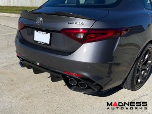 Alfa Romeo Giulia Rear Diffuser - Carbon Fiber - Quadrifoglio Model - Italian Theme 
